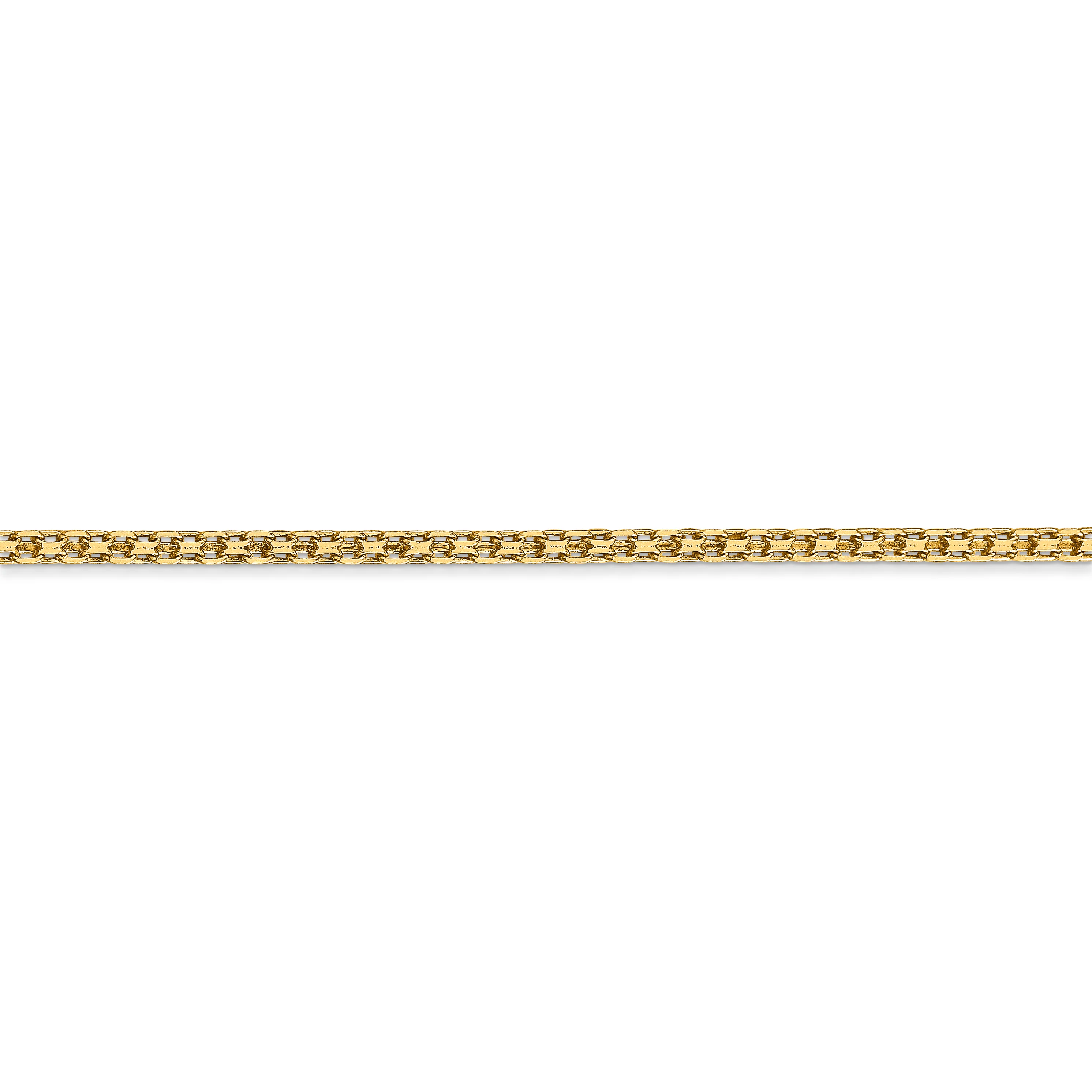 Cadena Bismark Plana Ligera de 14K, 20 Pulgadas y 1.8 mm con Cierre de Langosta - Image 2