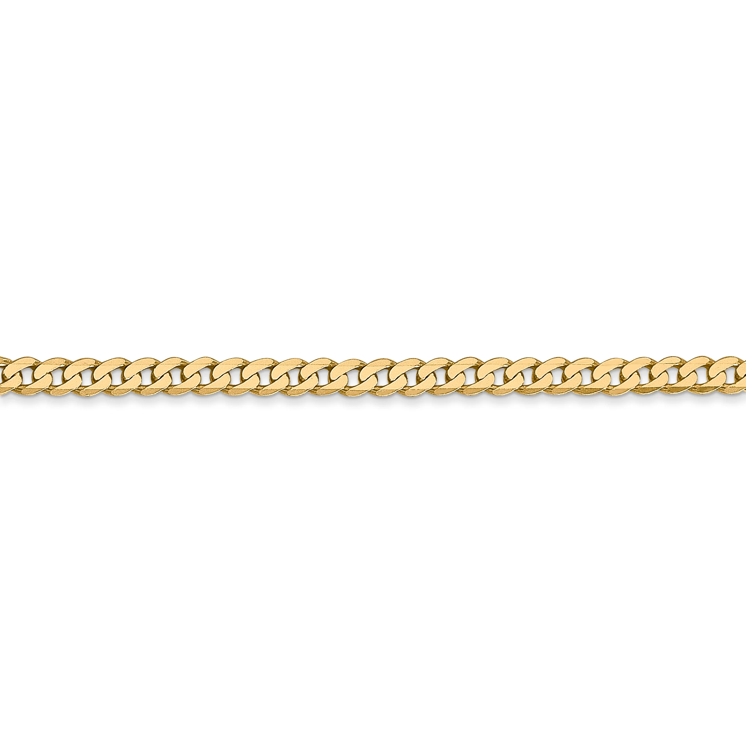 Cadena plana biselada de 14k y 2,9 mm - Image 2