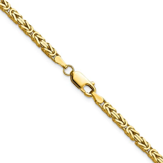 Cadena Bizantina de Oro Amarillo de 14K, 40.6 cm (16 pulgadas), 2.5 mm, con Cierre de Langosta - Image 4