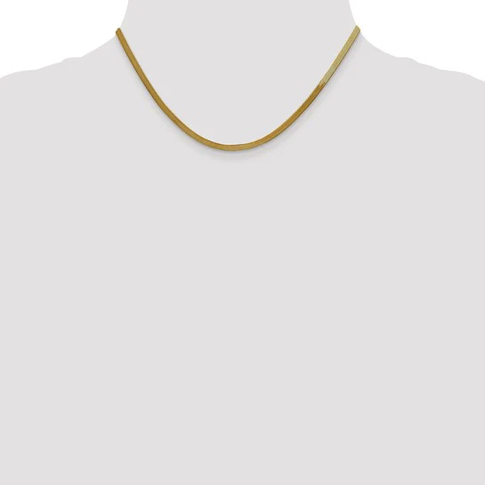 Cadena Herringbone Silky de 10K 3mm - Image 5