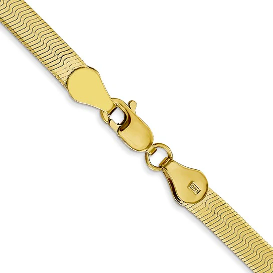 Cadena Herringbone Silky de 10K 4mm - Image 3