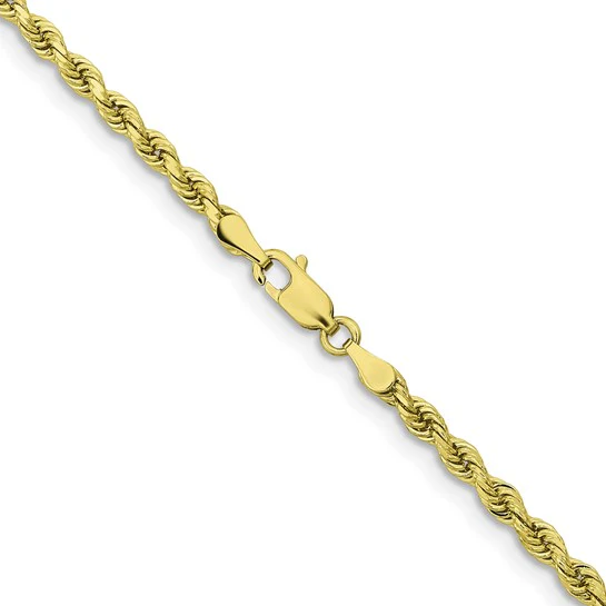Cadena de Oro Amarillo de 10K con Corte Diamante de 3.25 mm - Image 3