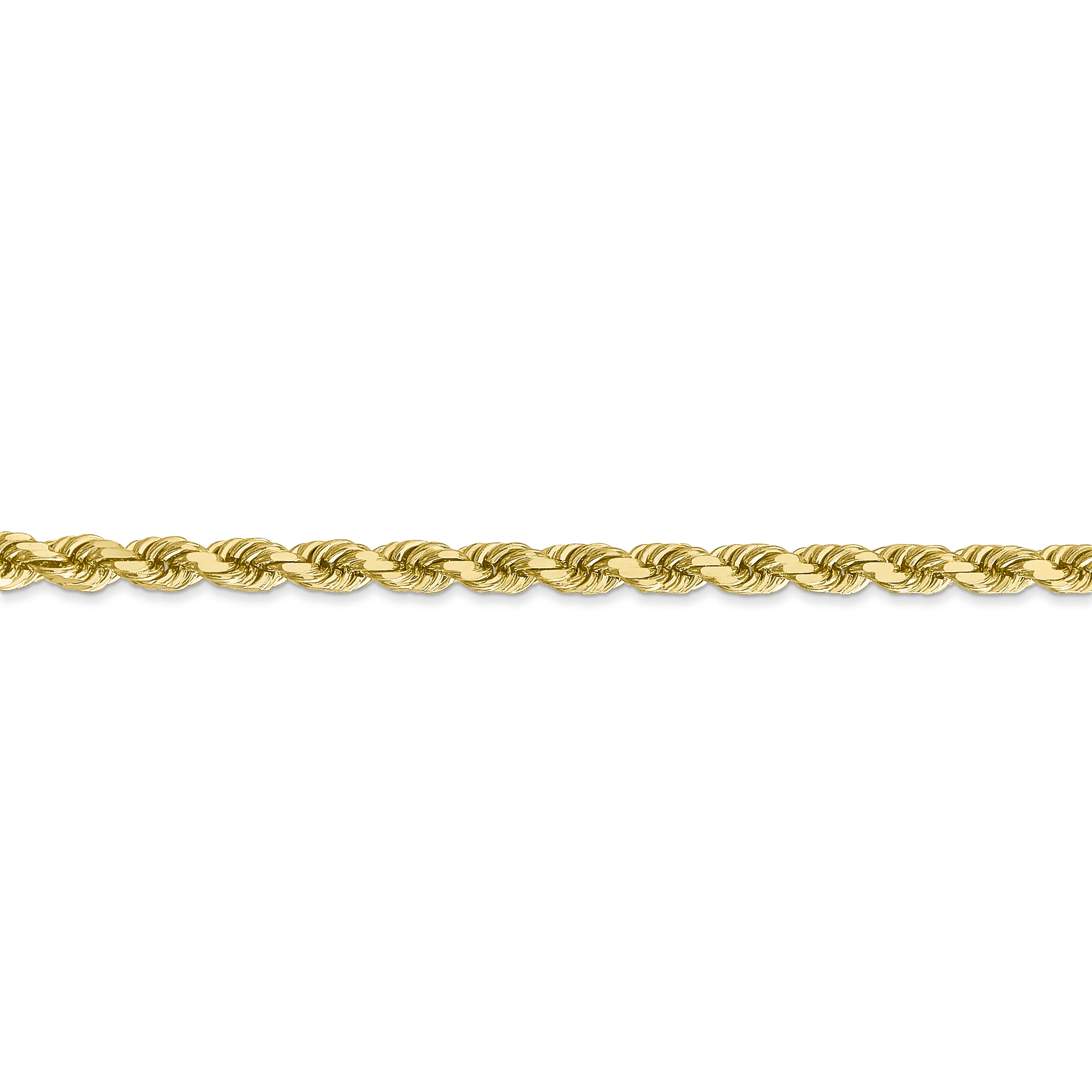 Cadena de Cuerda de 10k 4mm con Corte Diamante - Image 3