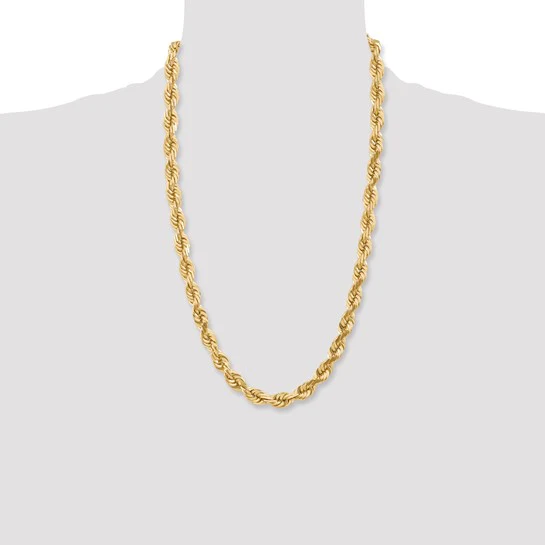 Cadena de Cuerda de 10k 10mm con Corte Diamante - Image 5
