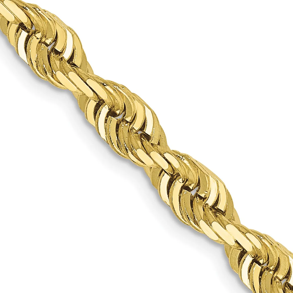 Cadena Trenzada Cuádruple de 5mm en Oro de 10k - Image 2