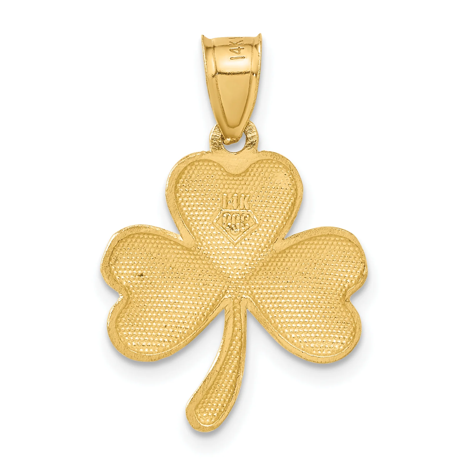 Colgante de Trébol en Oro Amarillo de 14K - Image 3