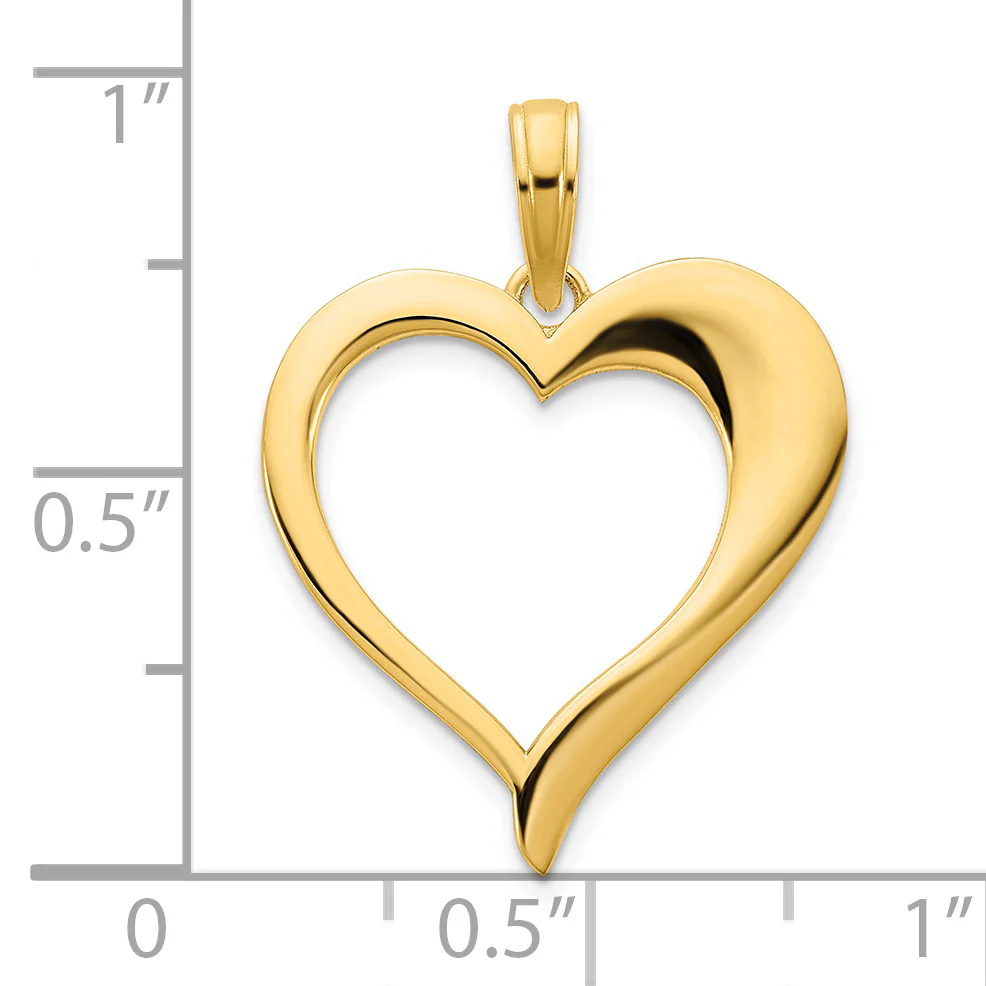 Colgante Corazón Abierto 14K - Image 3