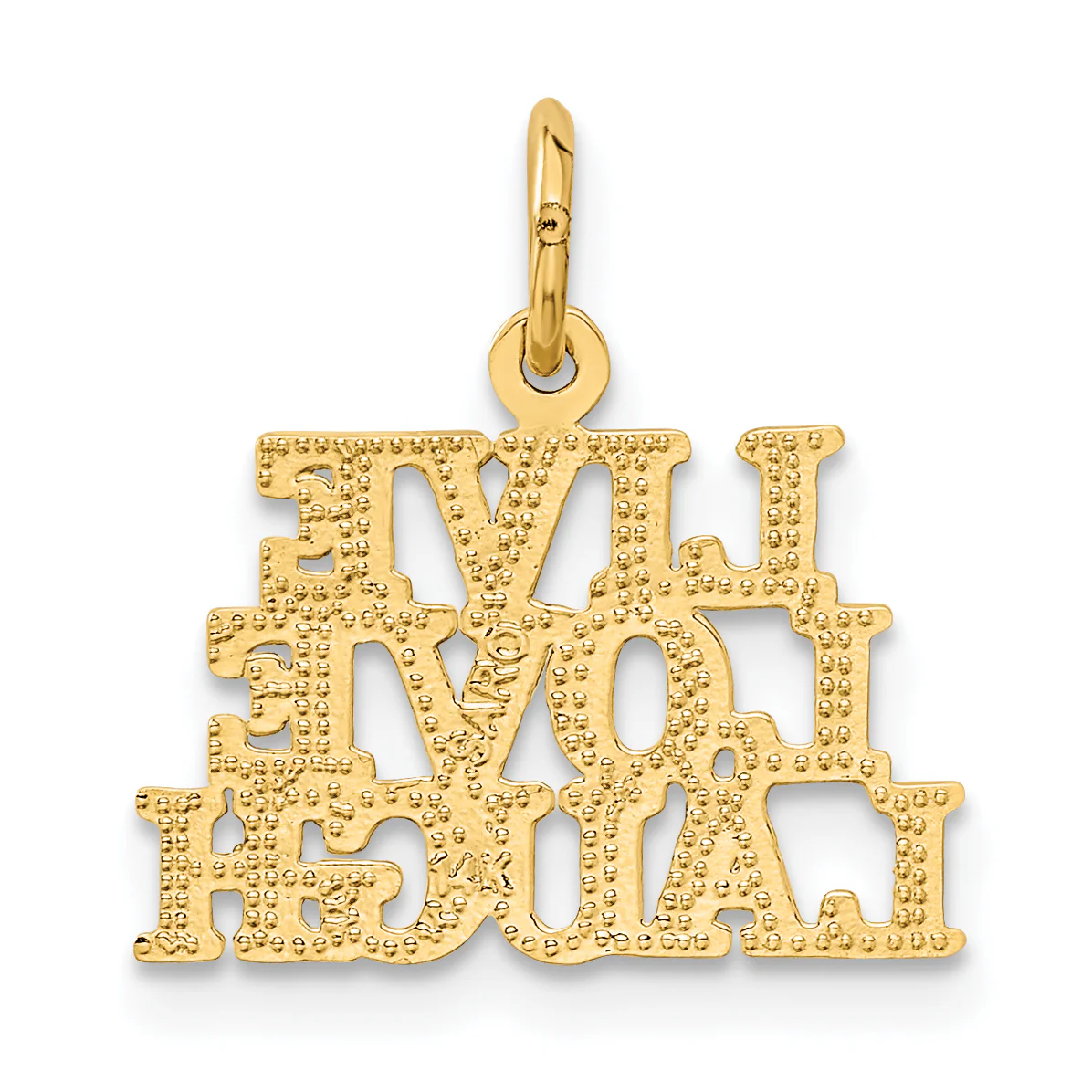Colgante 14K Talking - Live Love Laugh - Image 3