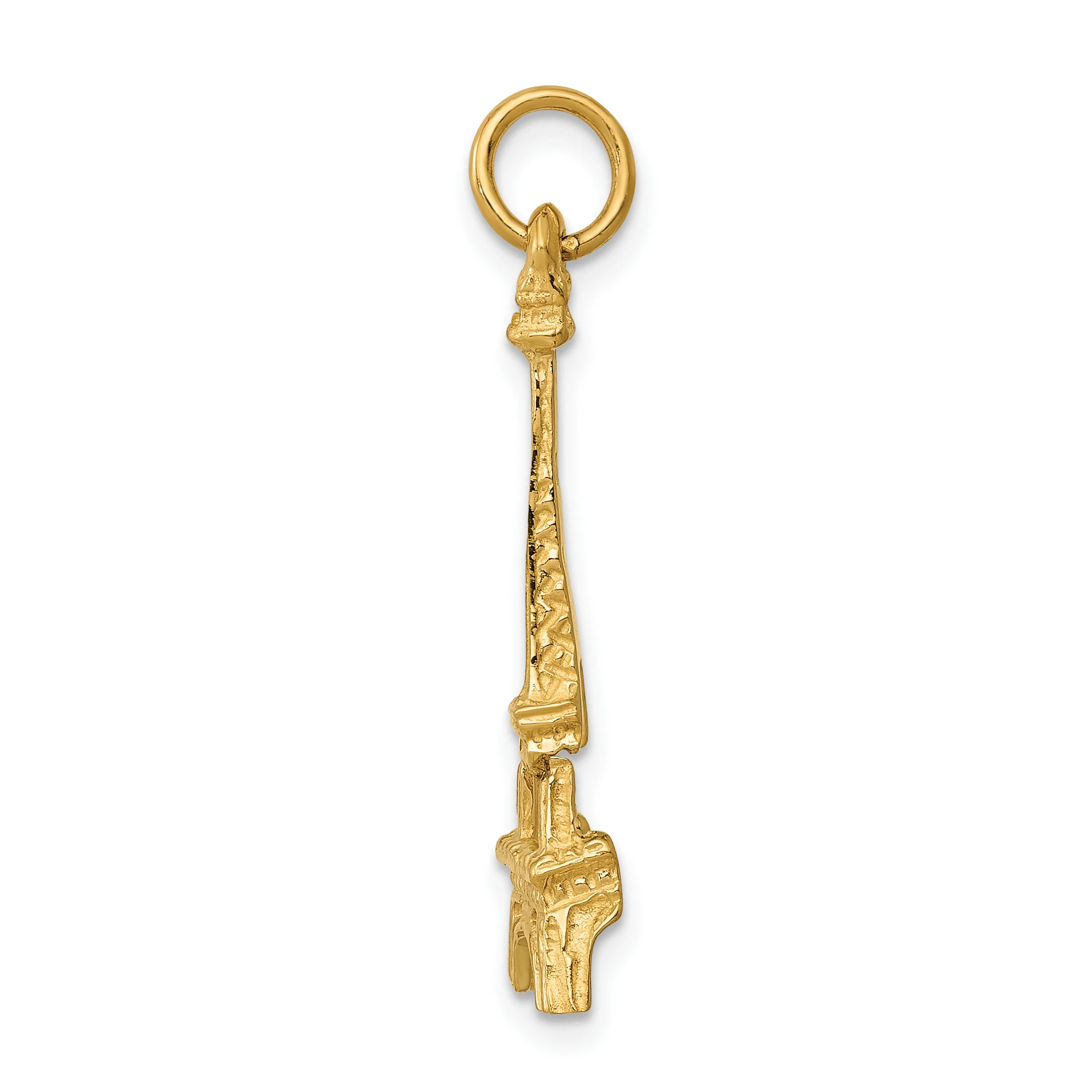 Colgante Torre Eiffel 14K Oro Amarillo - Image 2