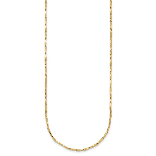 Collar de Enlace Elegante 14K Pulido de 17" - Image 3