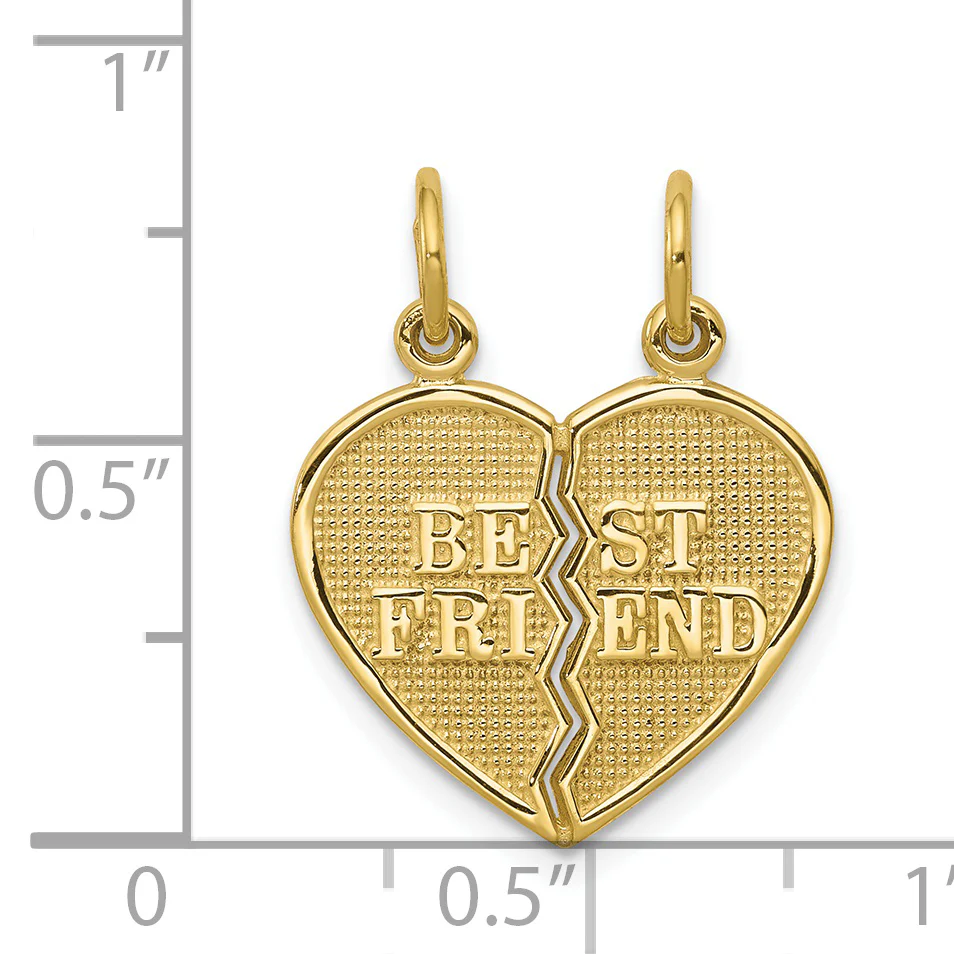 Dije "Best Friend" 2 Piezas Divisibles en Oro de 10k - Image 3