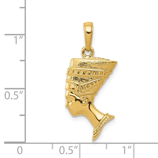 Dije 14K 3-D Nefertiti - Image 5