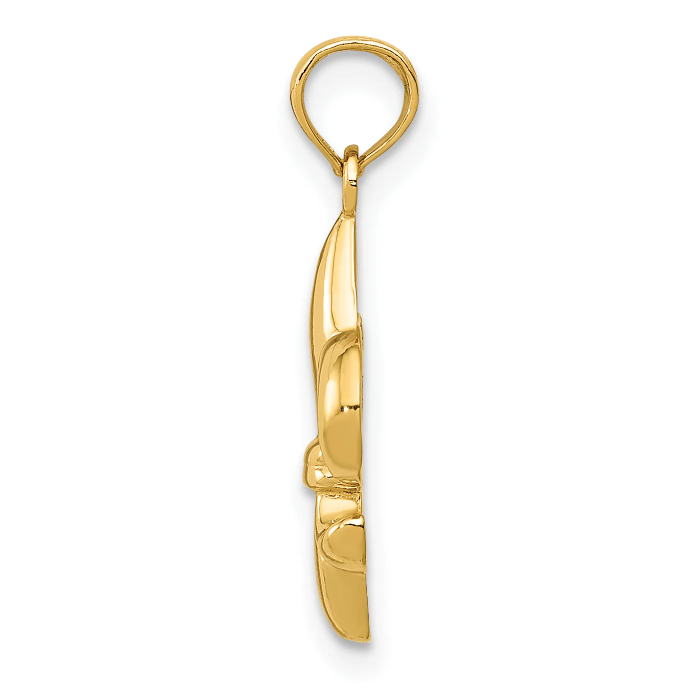 Dije Pequeño Flor-De-Lis de Oro de 14k - Image 2