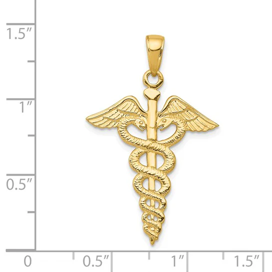Colgante Caduceo en Oro de 14k - Image 4