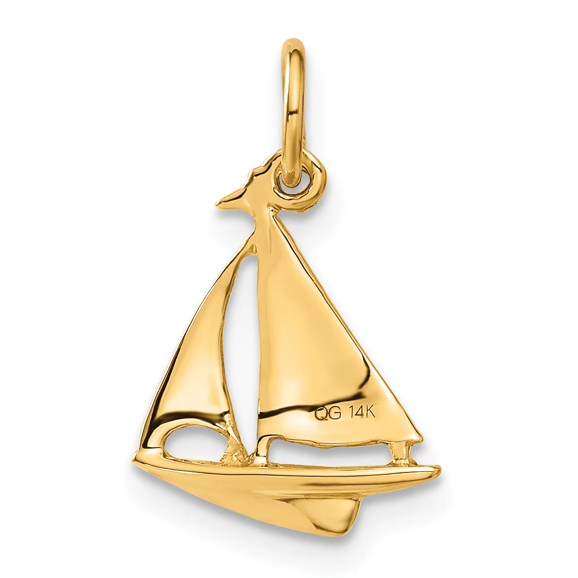 Colgante de Vela en 3D en Oro de 14K - Image 3