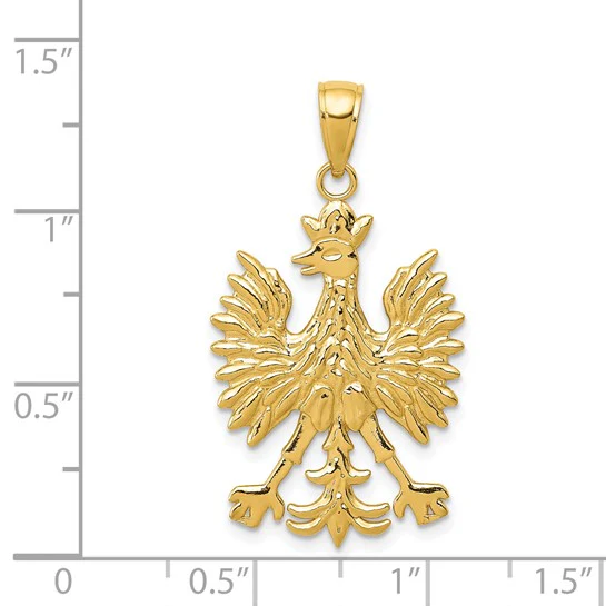 Colgante Fénix Mitológico en Oro Amarillo de 14K - Image 4