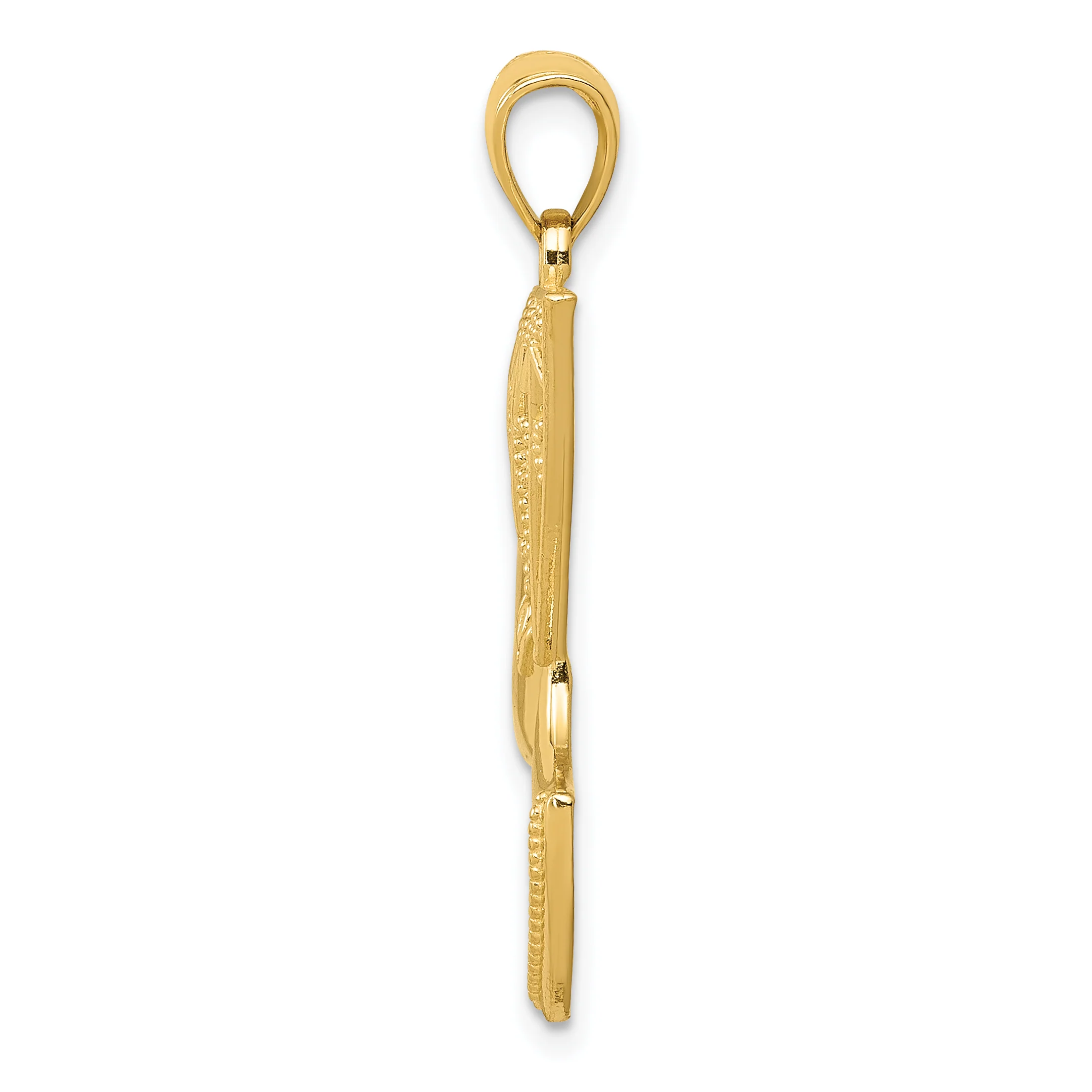 Colgante de Perfil de Nefertiti de 14K - Image 2