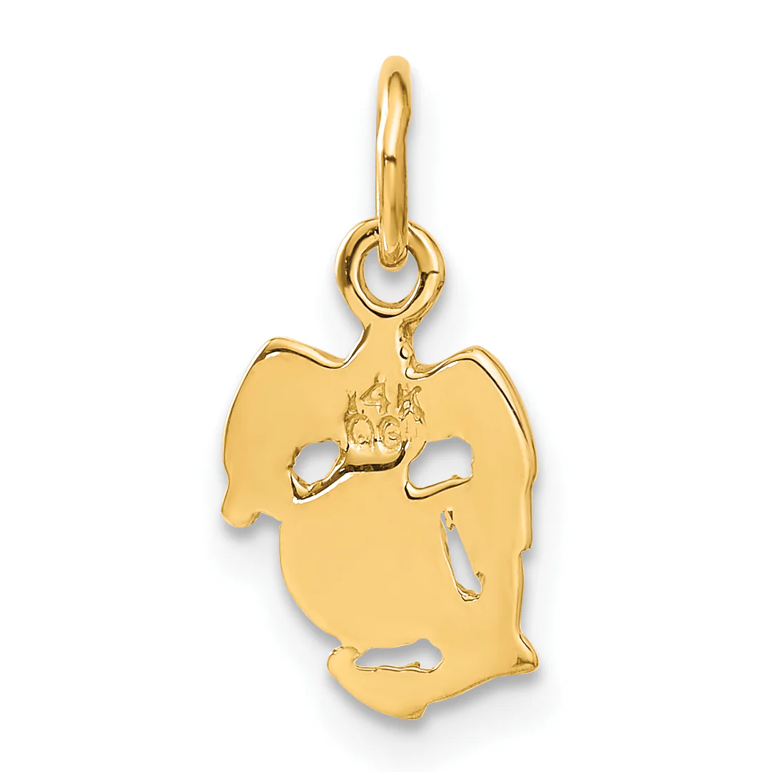 Dije del Cuerpo de Marines de los EE. UU. en Oro Amarillo de 14K - Image 4