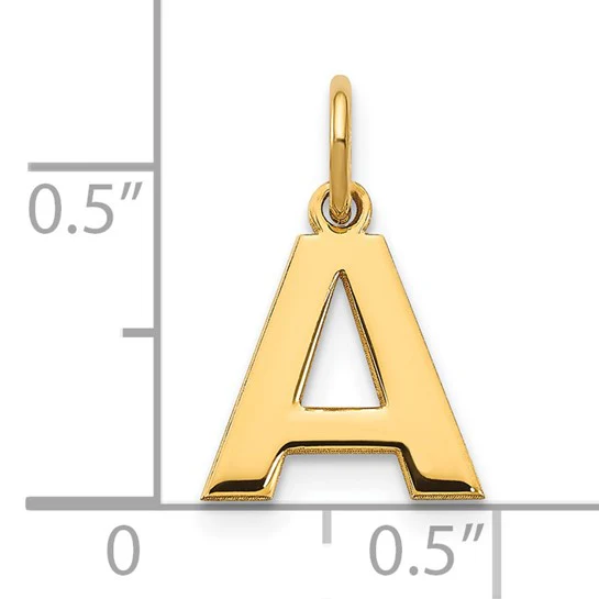 Colgante Inicial "A" en Oro Amarillo de 14k - Image 4