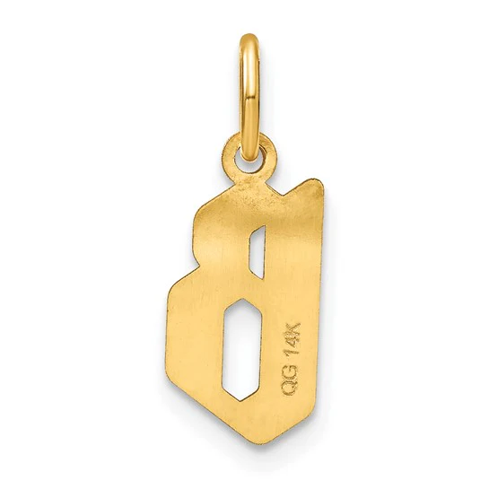 Colgante Inicial Letra B en Oro Amarillo de 14k - Image 3