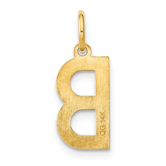 Colgante Inicial Letra B en Oro Amarillo de 14k - Image 3