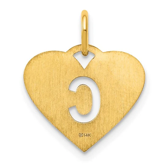 Dije con la Inicial "C" en Oro Amarillo de 14k - Image 3