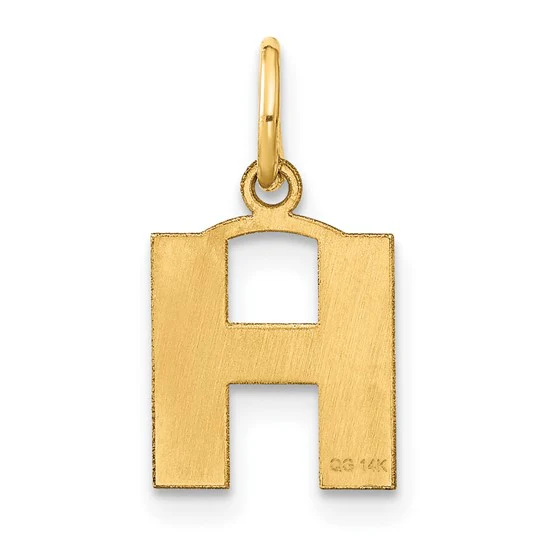 Dije de Inicial "H" en Oro Amarillo de 14K - Image 3