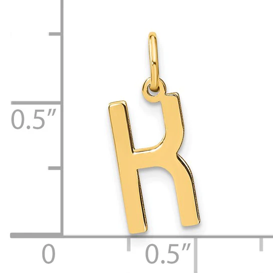 Colgante Inicial Letra K en Oro Amarillo de 14K - Image 4