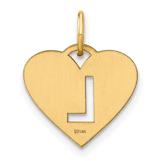 Dije Inicial Letra “L” en Oro Amarillo de 14K - Image 3