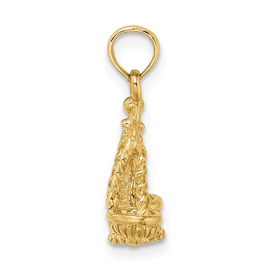 Dije Zodiacal Libra en 3D de Oro Amarillo de 10k - Image 4