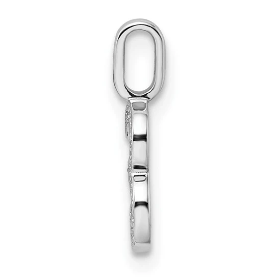 Colgante Número 3 en Oro Blanco de 14k con Diamantes - Image 2
