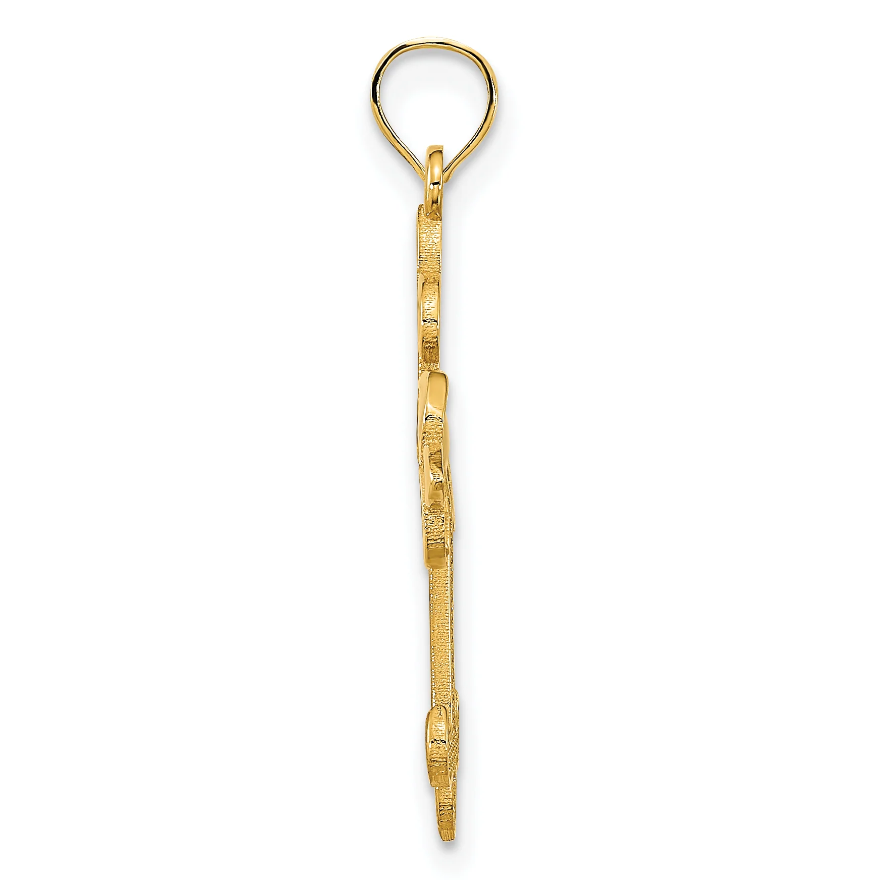 Dije de Cruz en Oro Amarillo de 14K - Image 2