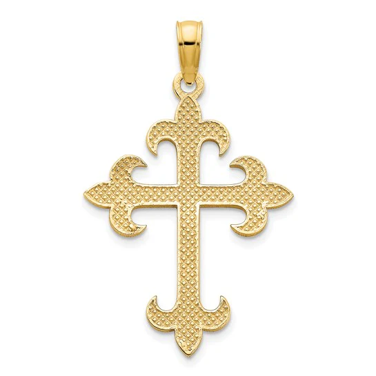 Dije de Cruz en Oro Amarillo de 14K - Image 4