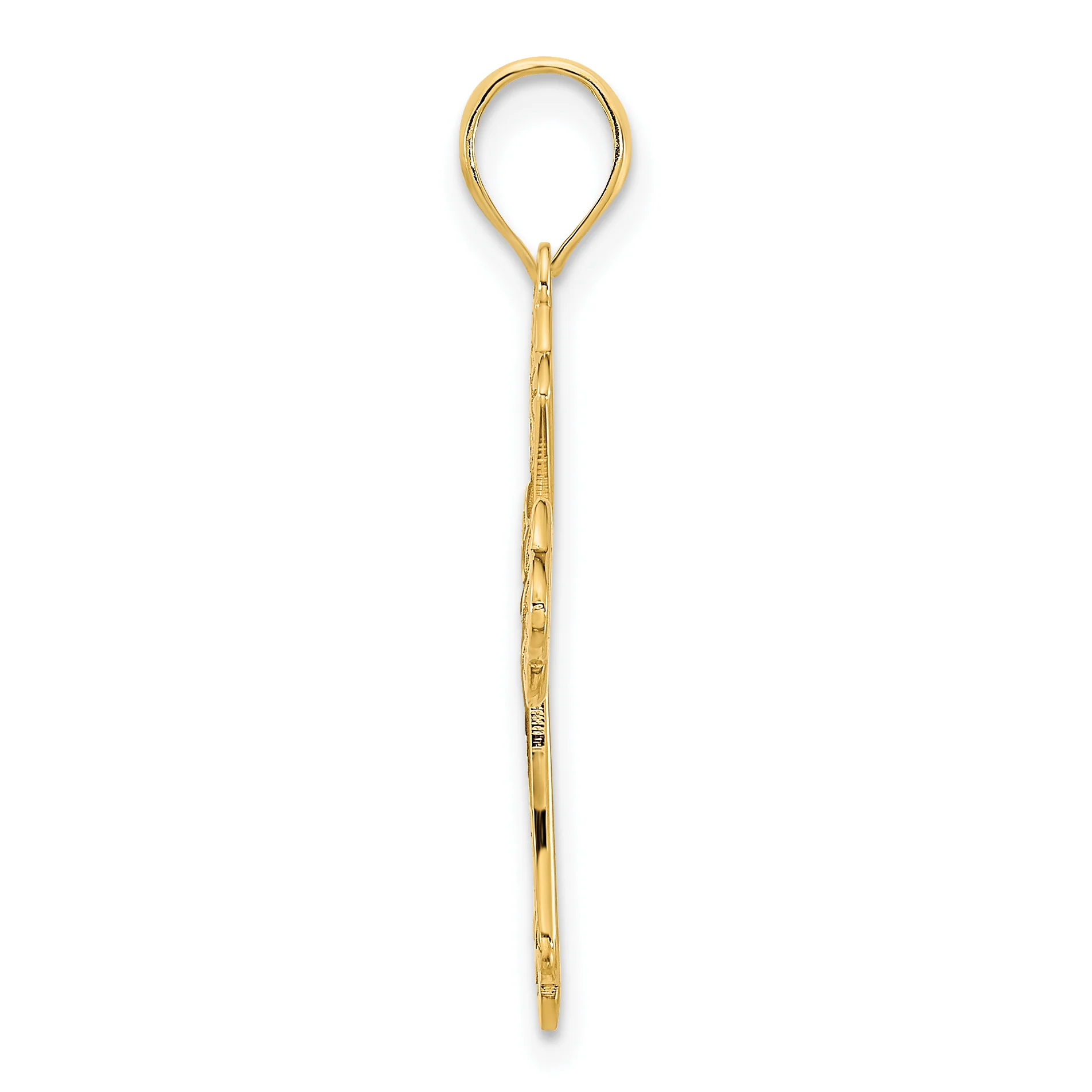 Colgante Cruz Elegante en Oro Amarillo de 14k - Image 2