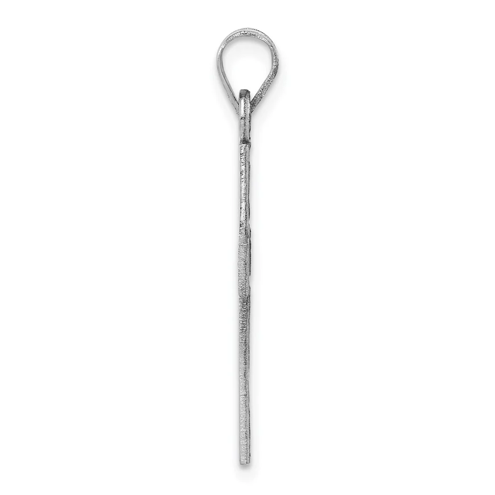 Colgante Cruz en Oro Blanco de 14k - Image 2