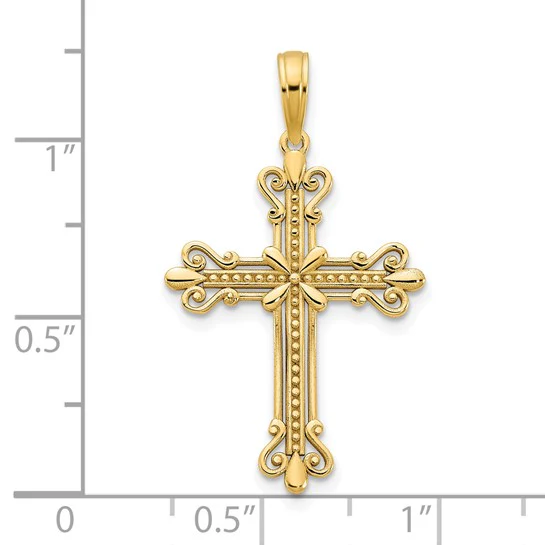 Colgante Cruz Elegante 14K - Image 4