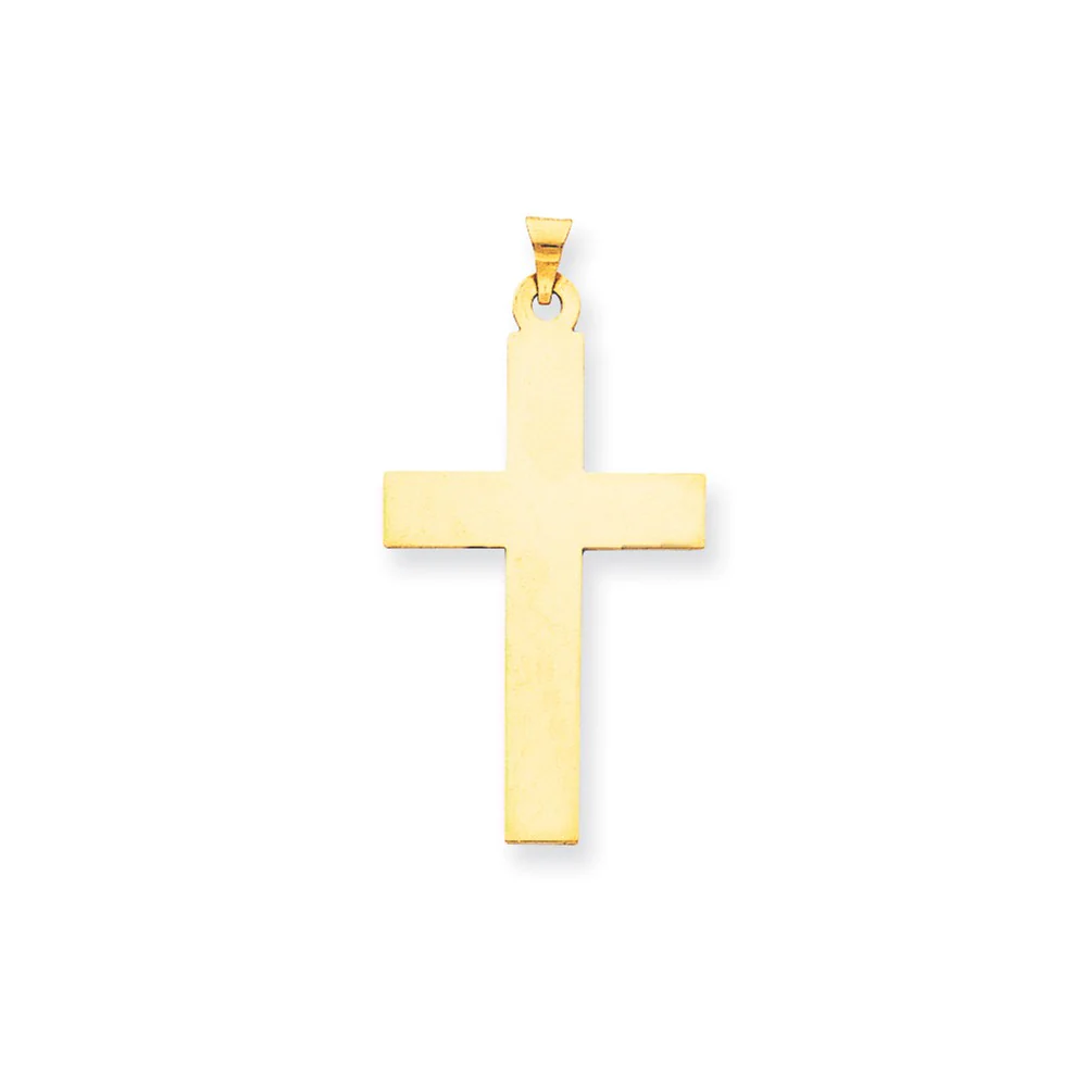 Colgante de Cruz Pulida 14K