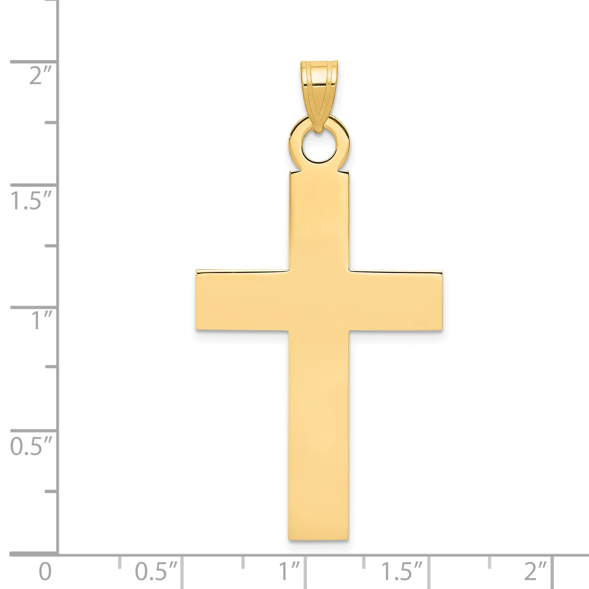 Colgante de Cruz Pulida 14K - Image 3