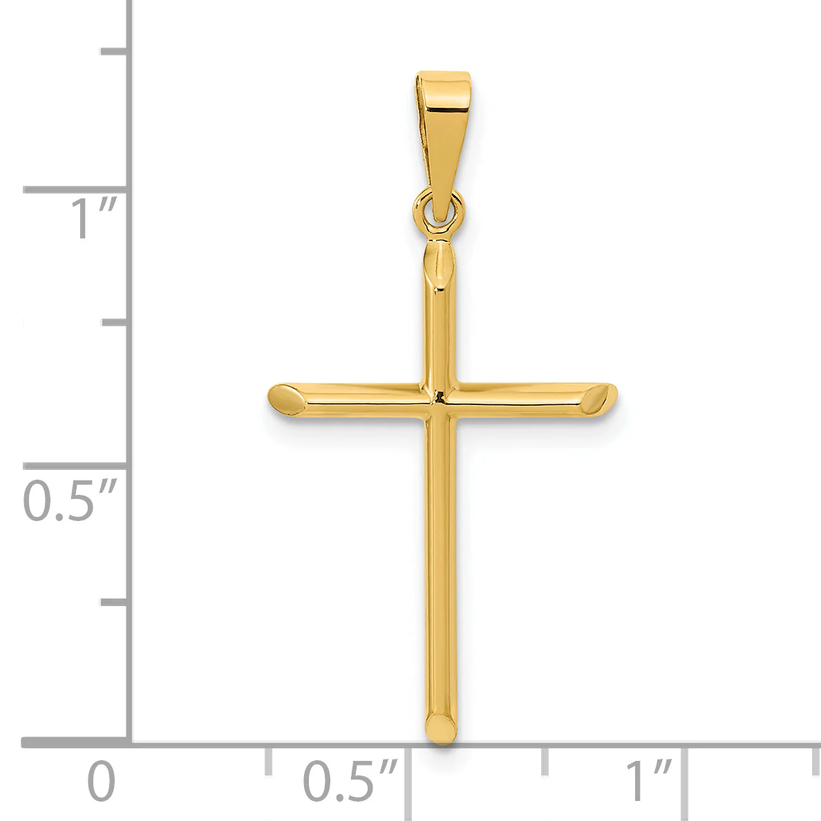 Colgante de Cruz Pulida 14K - Image 3