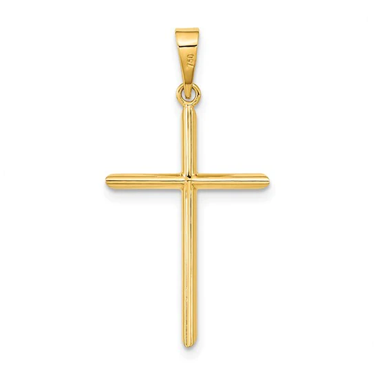 Colgante de Cruz Pulida 14K - Image 4