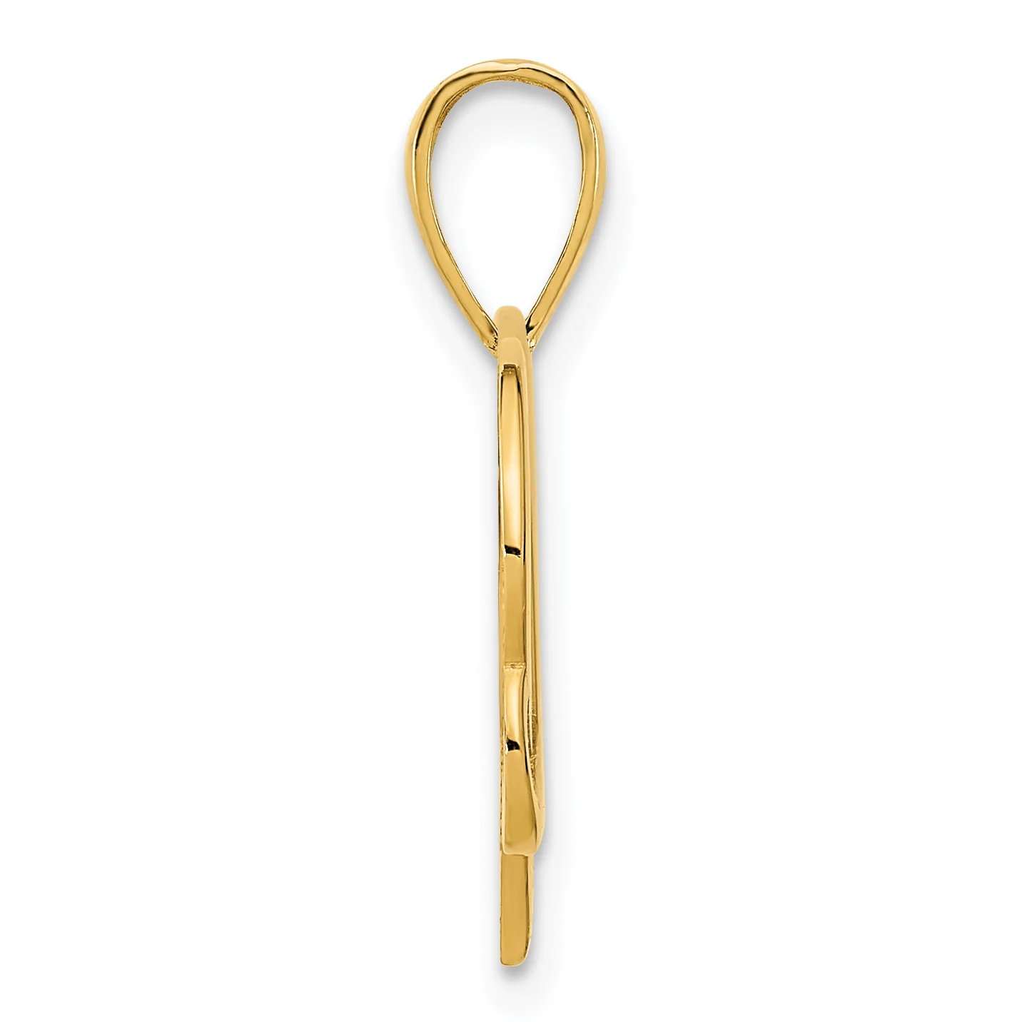 Colgante de Corazón Elegante en Oro Amarillo de 14K - Image 2