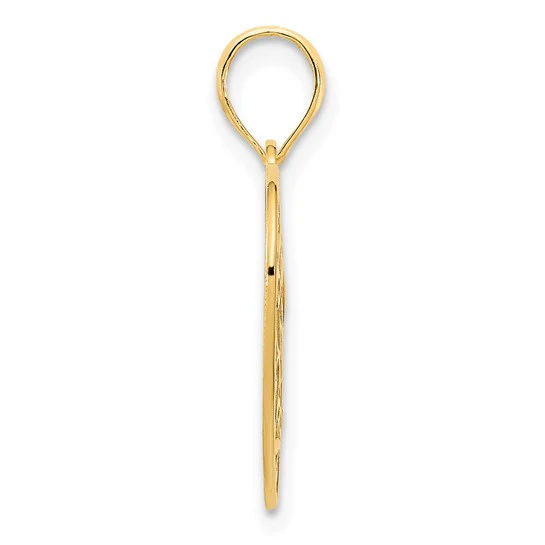 Colgante de Corazón Elegante en Oro Amarillo de 14K - Image 2