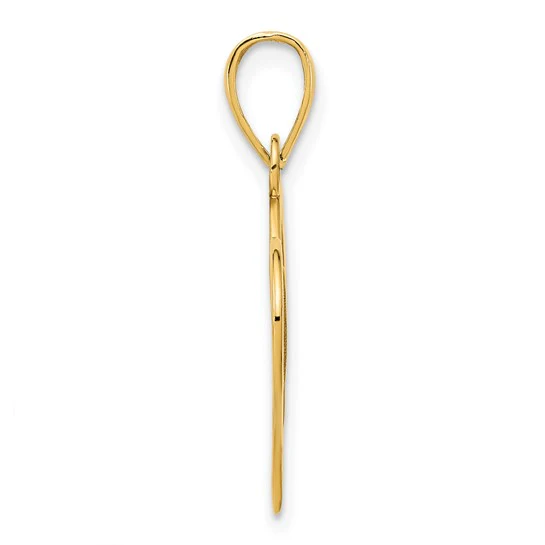 Dije Corazón #15 en Oro Amarillo 14K - Image 2