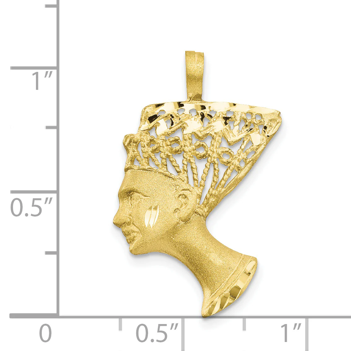 Colgante Nefertiti en Oro Amarillo de 10k - Image 3