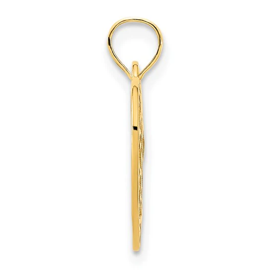 Colgante Corazón Elegante en Oro Amarillo de 14K - Image 2