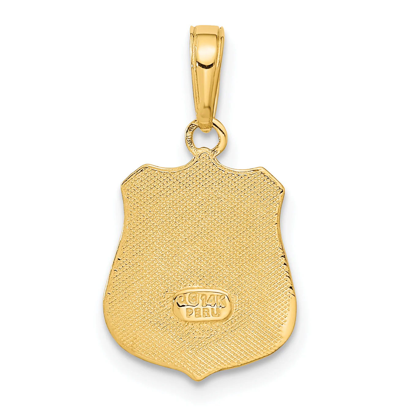 Dije Insignia de Policía en Oro Amarillo de 14K - Image 3