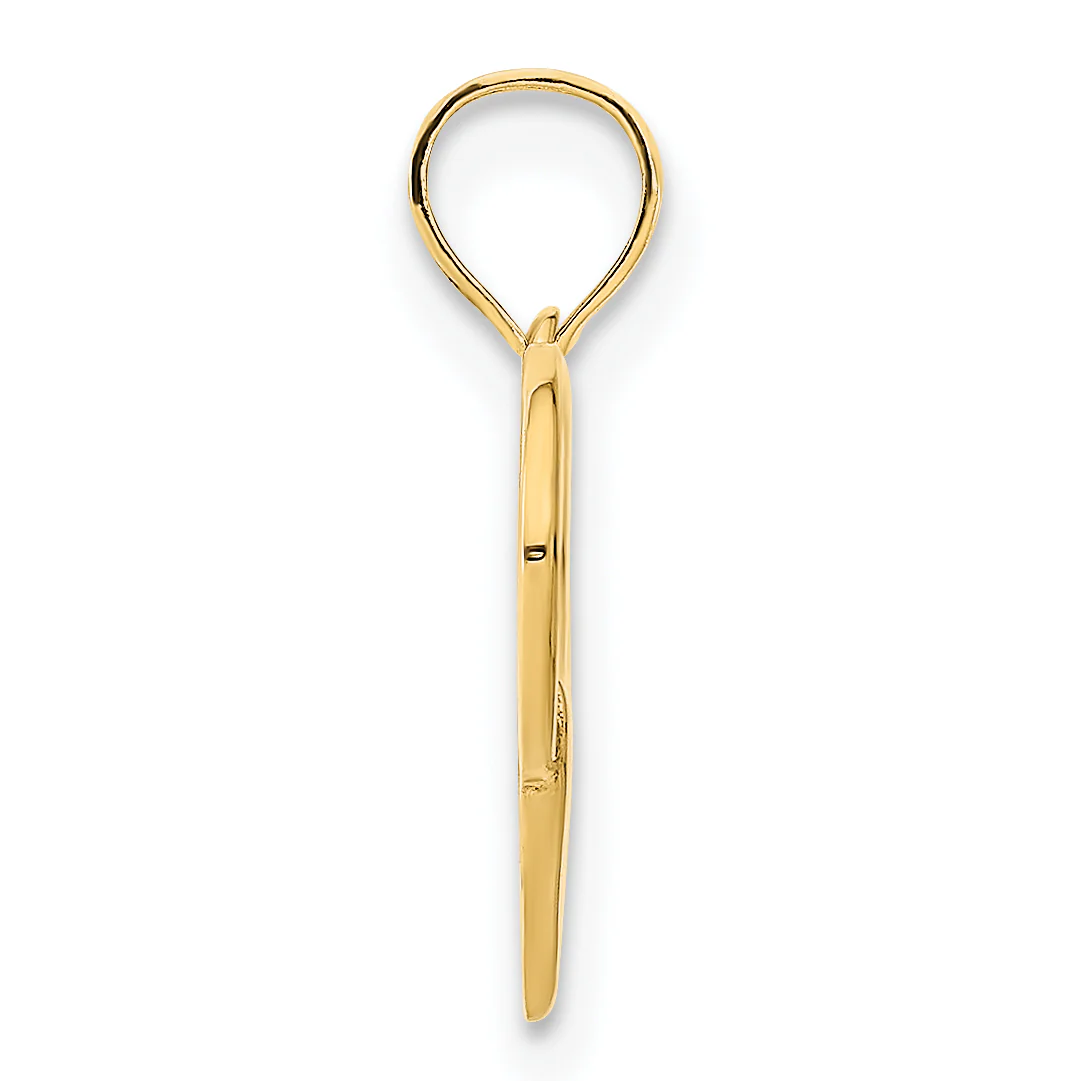 Dije de Corazón Elegante en Oro Amarillo de 14k - Image 2