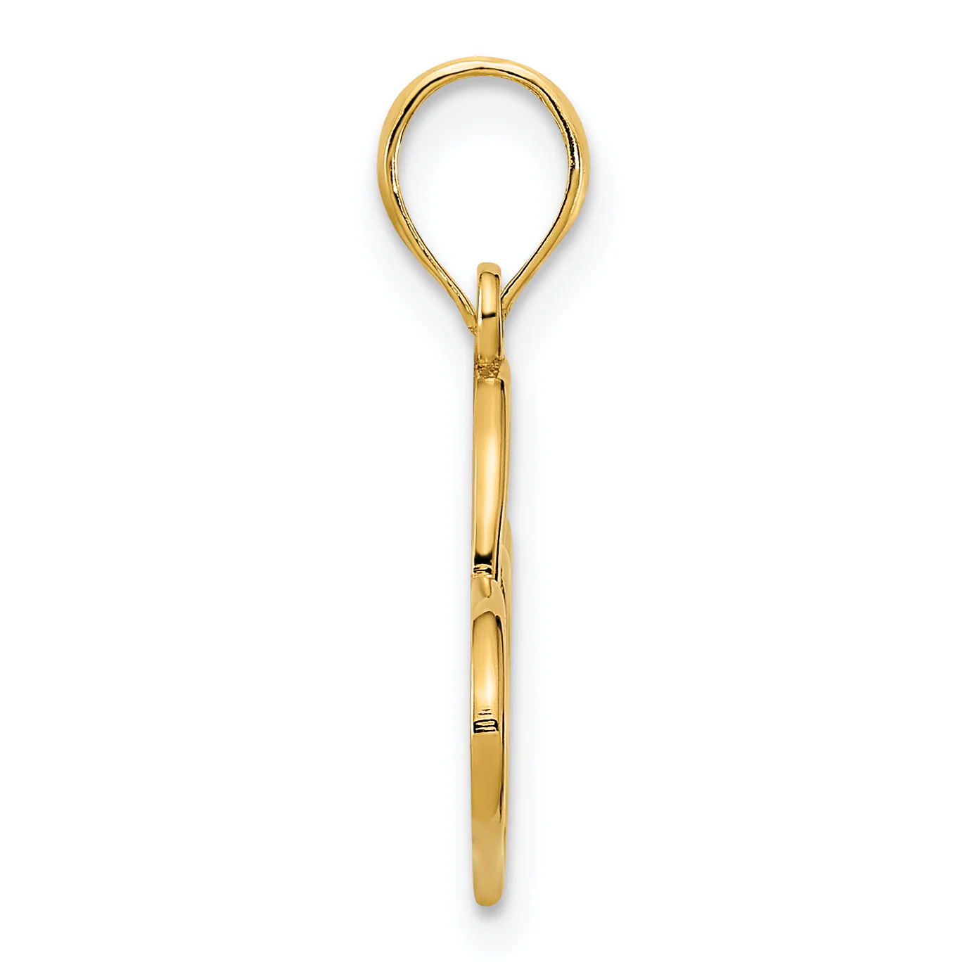 Colgante Corazón LOVE Símbolo de Infinito en Oro Amarillo 14K - Image 2