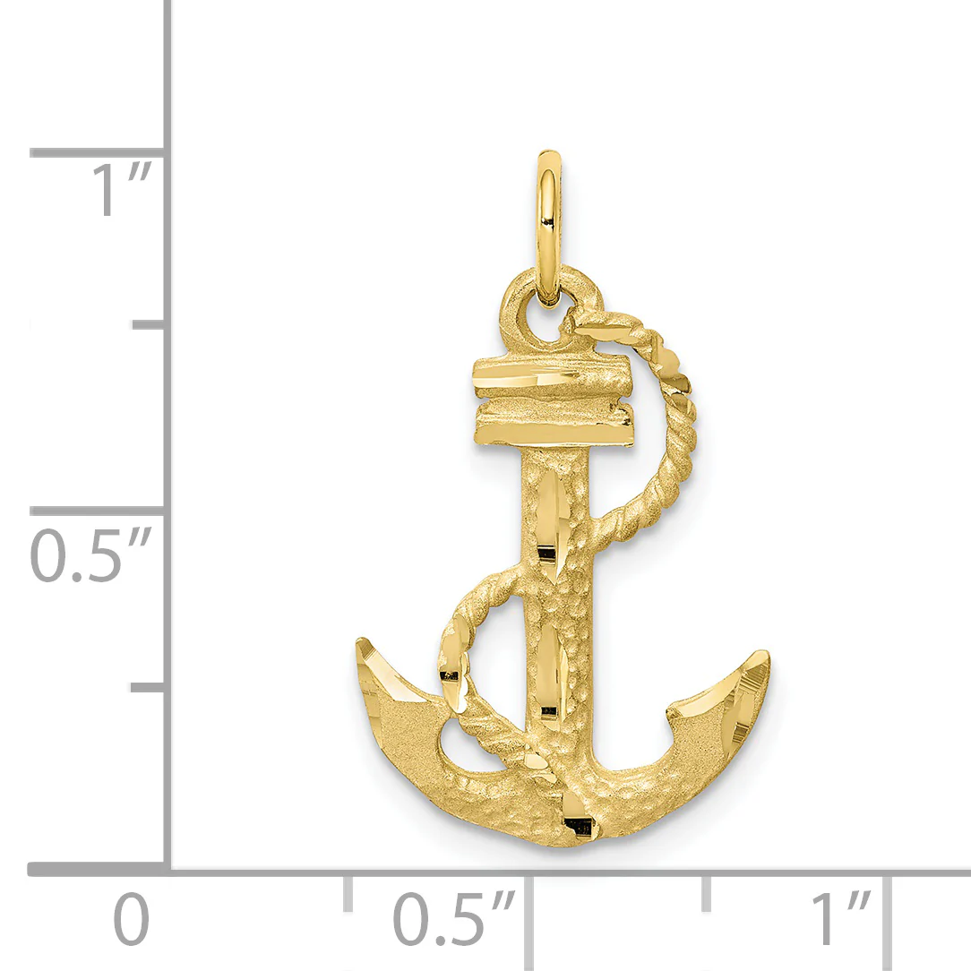 Colgante "Anchor" en Oro Amarillo 10K - Image 3