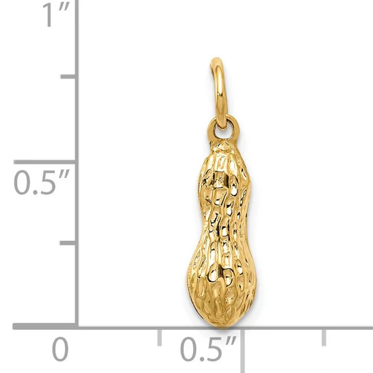Dije de Maní en 3D en Oro Amarillo de 14K - Image 4